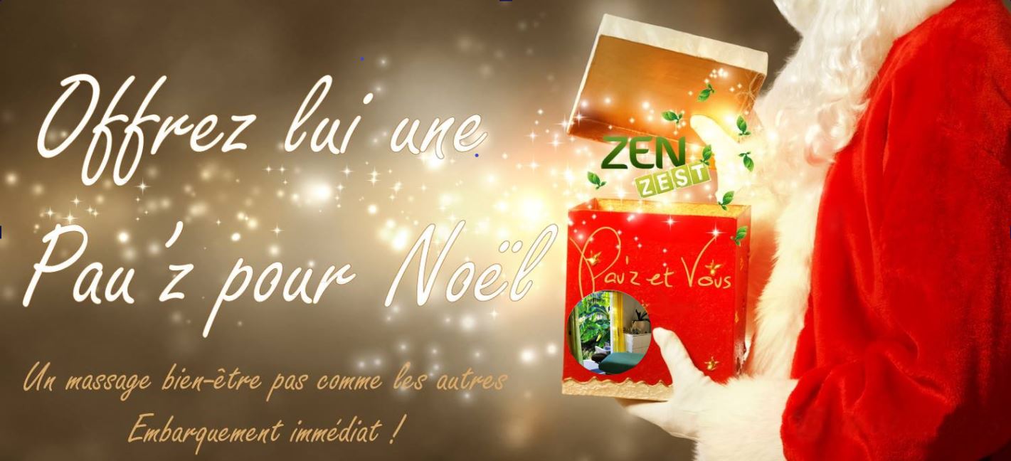 Cadeau massage pour Noel 2023 - Massage bien-être Nantes ZenZest