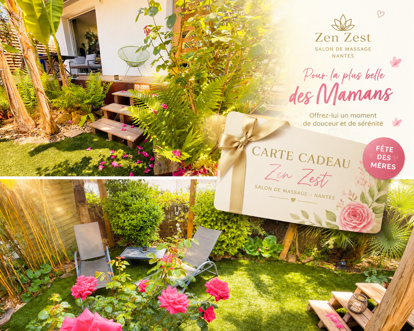 Fêtes des mères : offrez lui une parenthèse de bien etre - Massage bien-être Nantes ZenZest