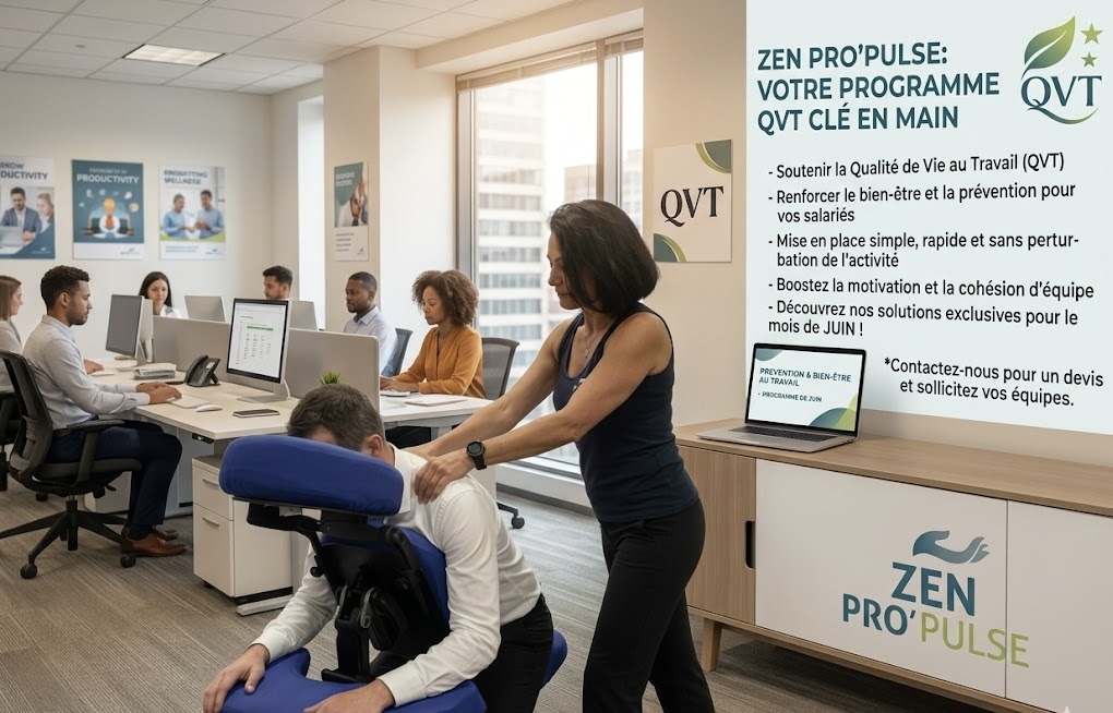 QVT massage et prévention au travail - Massage bien-être Nantes ZenZest