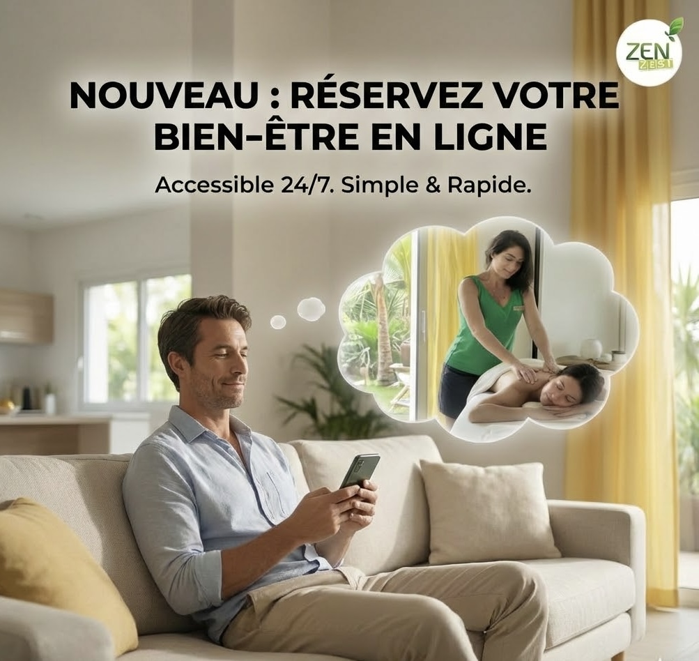 RDV massage bien-être en ligne - Massage bien-être Nantes ZenZest